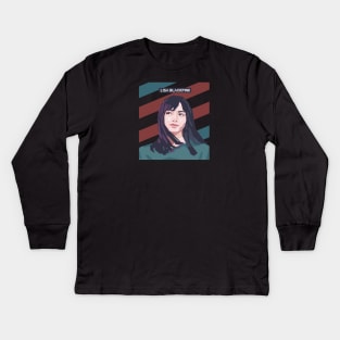 Lisa Blackpink In Vector Art Style Kids Long Sleeve T-Shirt